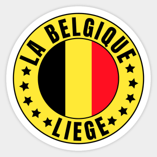 Liege Belgique Sticker